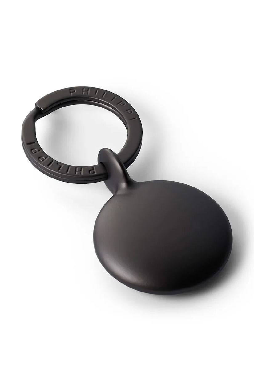 Philippi breloc Disk 6,5 cm culoarea negru