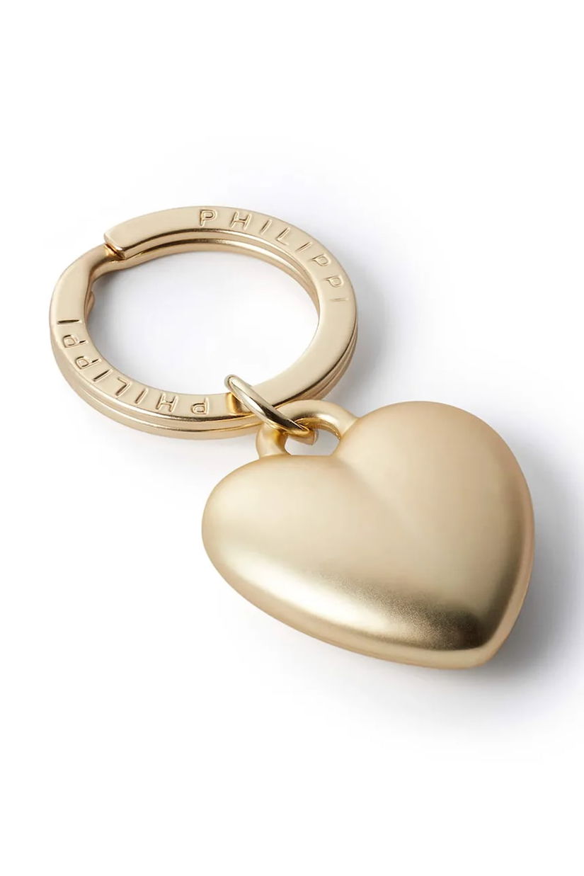 Philippi breloc My Heart 6,5 cm culoarea galben