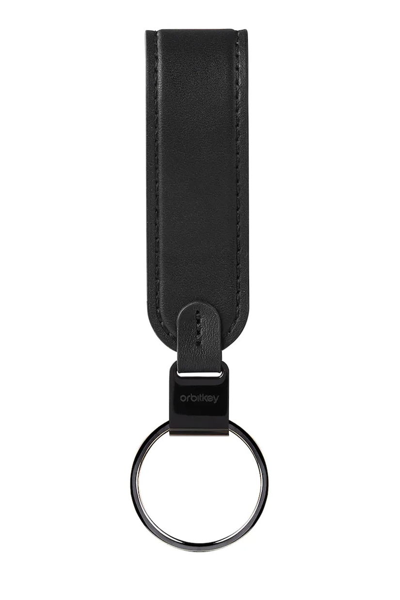 Orbitkey breloc de piele culoarea negru