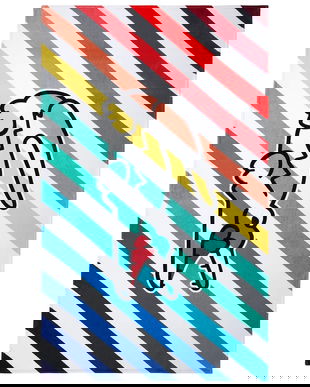 Lacoste prosop de plajă din bumbac LRAINBOW 100 x 170 cm