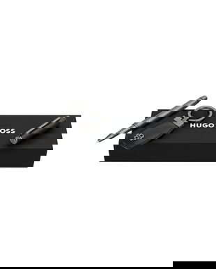 BOSS set stilou și breloc Black & Gun 20 x 6,2 x 3,5 cm culoarea negru