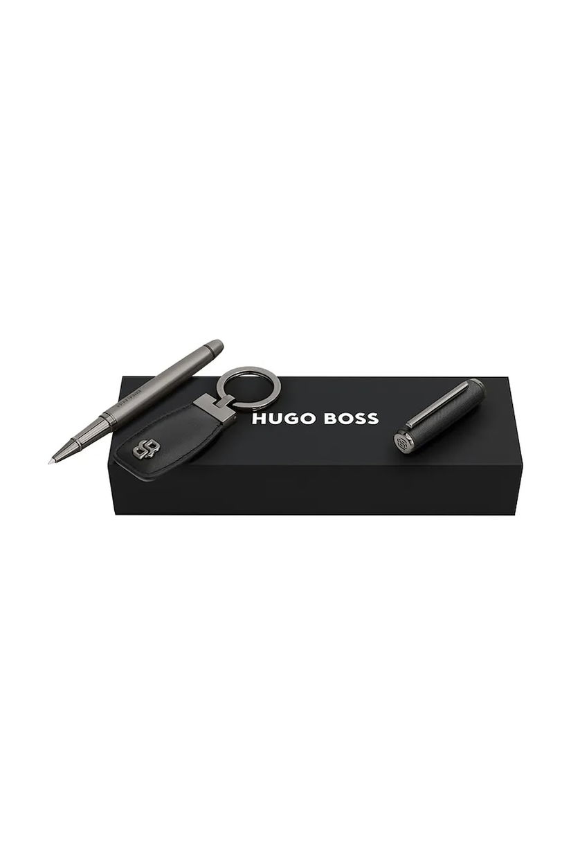 BOSS set stilou și breloc Black & Gun 20 x 6,2 x 3,5 cm culoarea negru