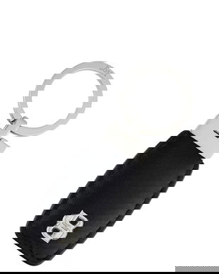 BOSS breloc Double B Black & Chrome culoarea negru