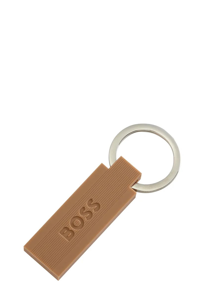 BOSS breloc Edge Iconic Camel culoarea maro