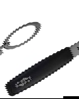 BOSS breloc Double B Black & Gun culoarea negru