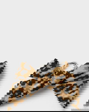 WOUF breloc Feline Bow culoarea bej