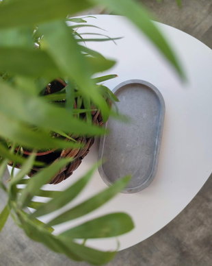 Tavita din beton creativ - suport lumanari, bijuterii, decoratiuni diverse
