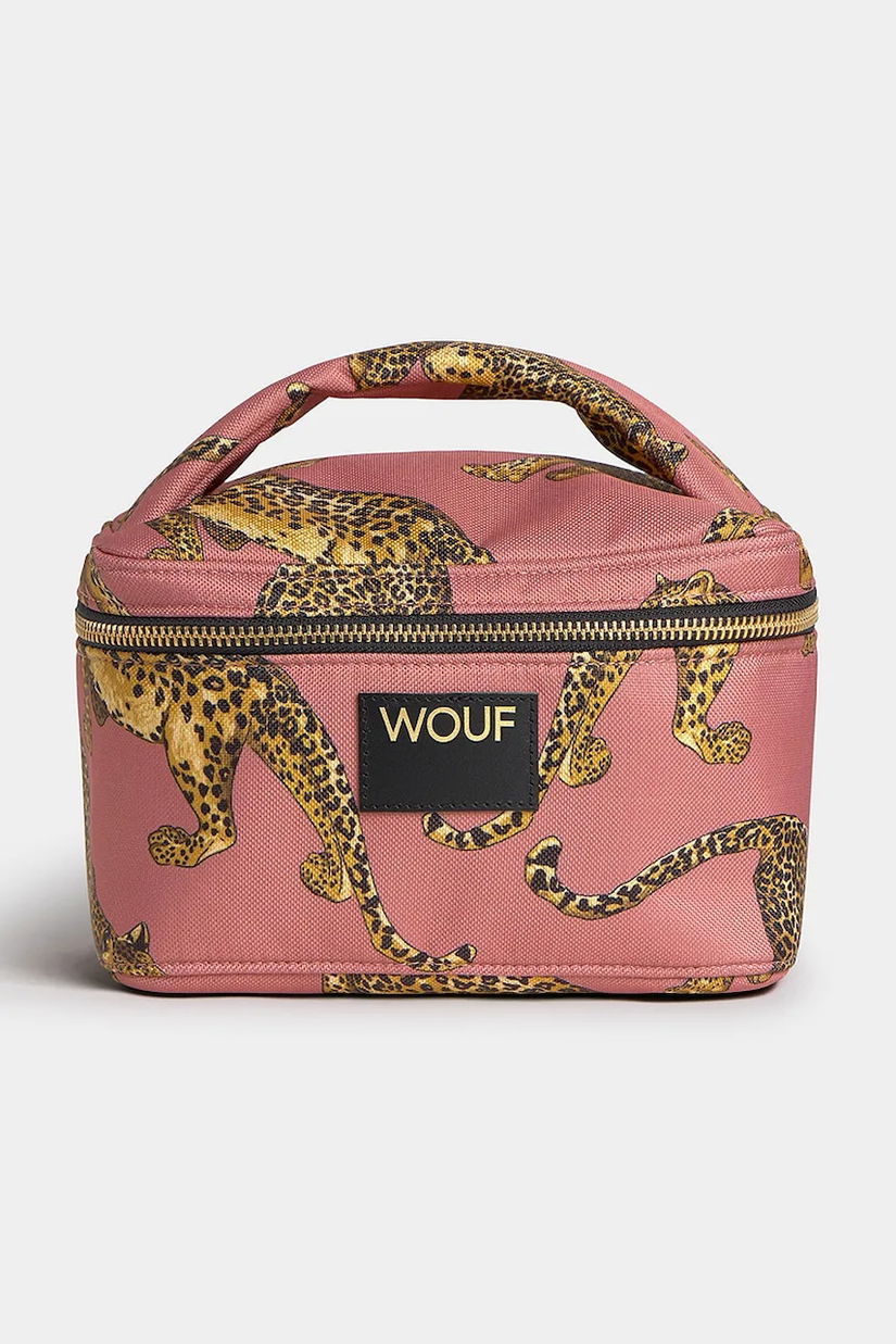 WOUF trusă cosmetică de călătorie Blush Leopard 20 x 12 x 15 cm