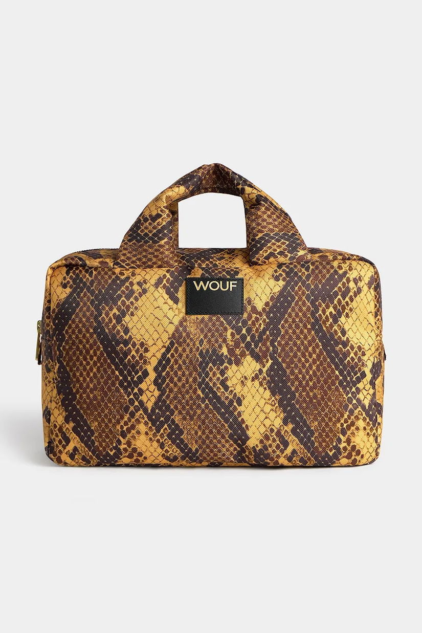 WOUF trusă cosmetică de călătorie Boa 29 x 18 x 13 cm culoarea maro