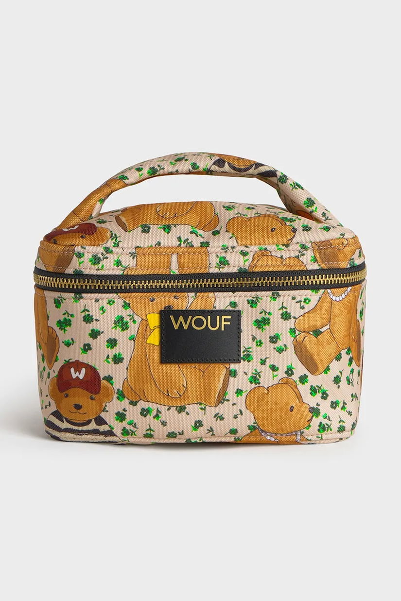 WOUF trusă cosmetică de călătorie Cute 20 x 12 x 15 cm culoarea bej