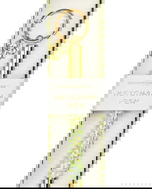 Designworks Ink breloc cu pix Stay Groovy culoarea verde