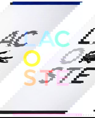 Lacoste prosop de plajă din bumbac LCROCOLO 100 x 170 cm