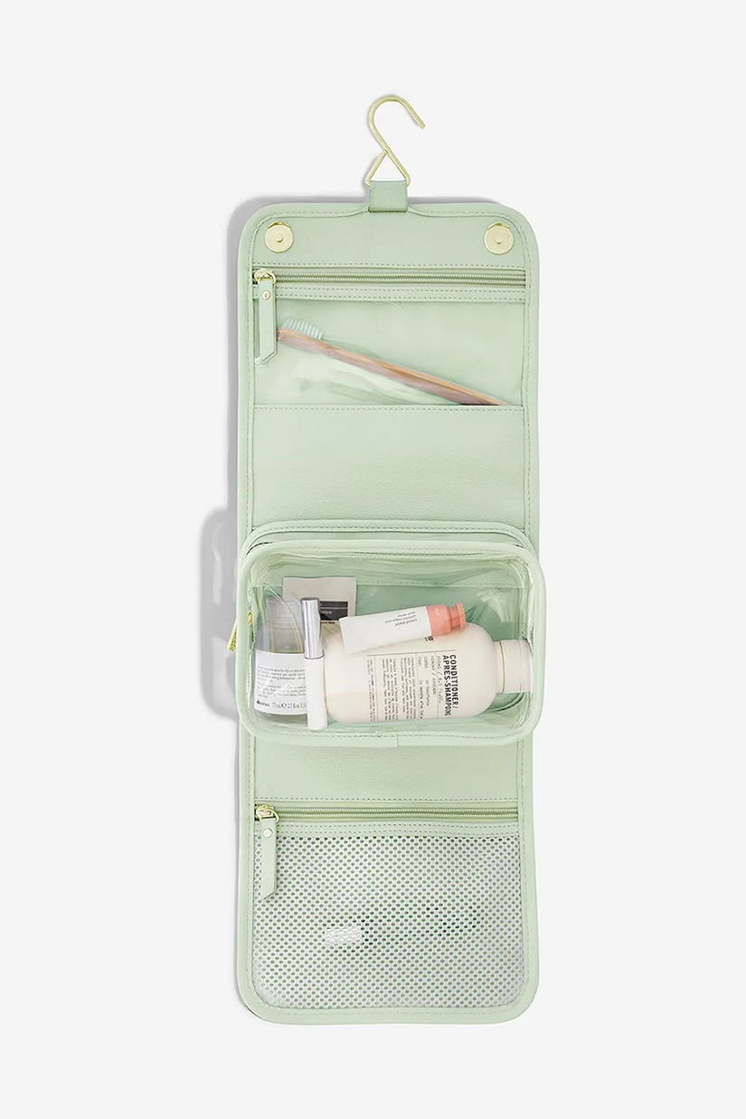 Stackers trusă cosmetică de călătorie culoarea verde, 0