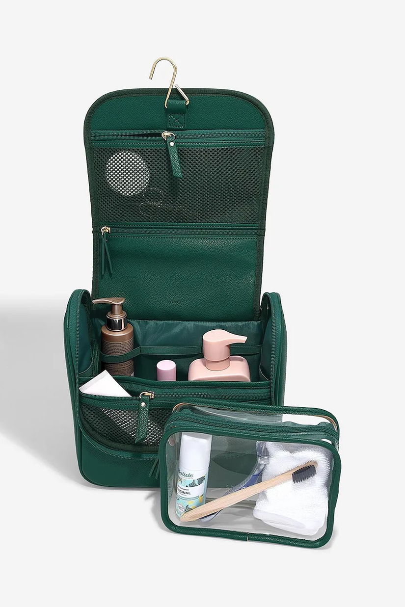 Stackers trusă cosmetică de călătorie 0 culoarea verde, 0