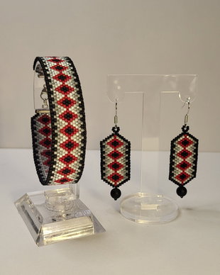 Set de bijuterii handmade Contrast Geometry