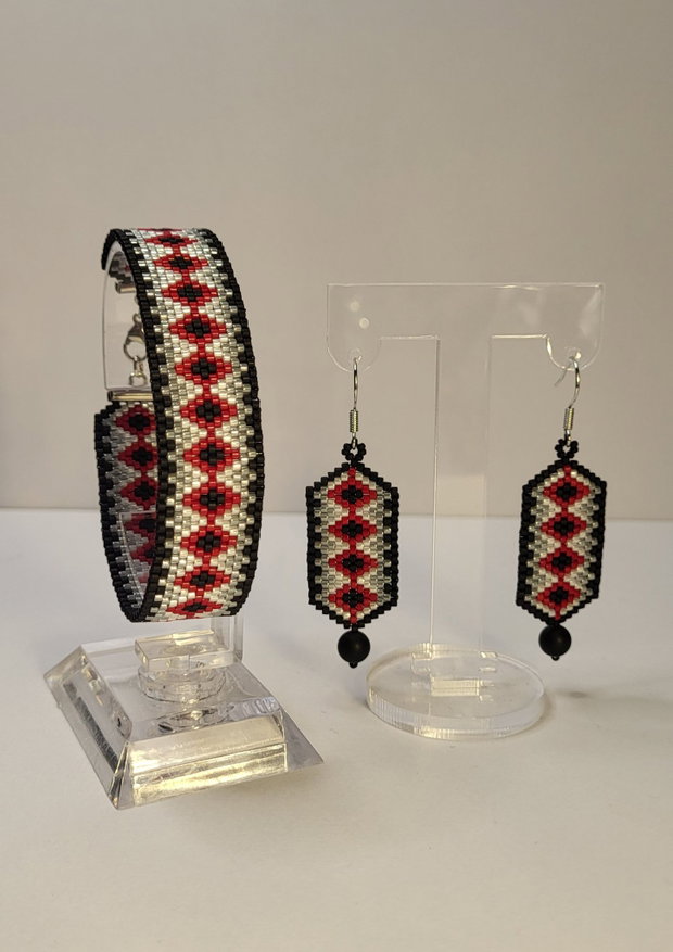 Set de bijuterii handmade Contrast Geometry