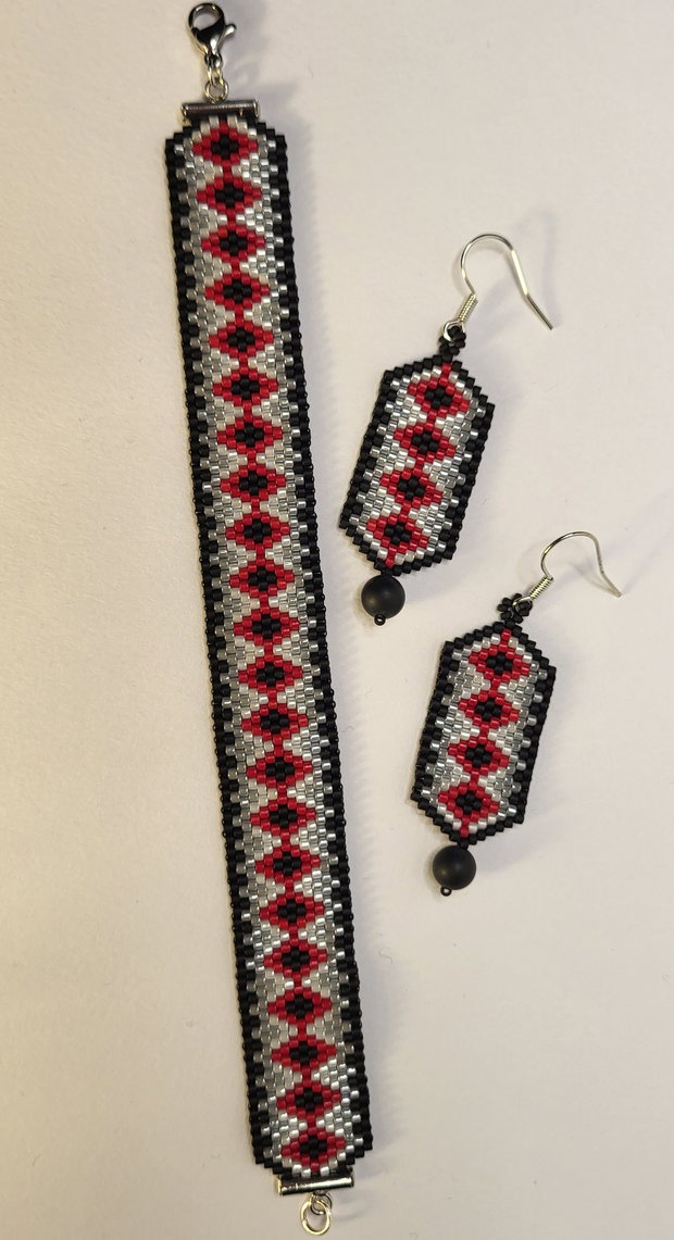 Set de bijuterii handmade Contrast Geometry