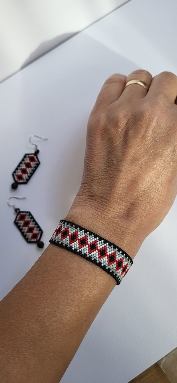 Set de bijuterii handmade Contrast Geometry