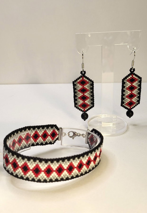 Set de bijuterii handmade Contrast Geometry