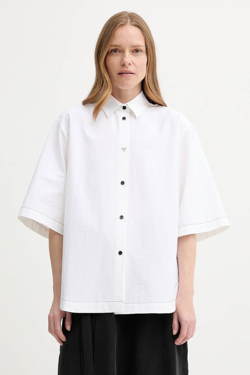 AERON cămașă AVONLEA culoarea bej, cu guler clasic, relaxed, SH196471