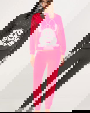 United Colors of Benetton pijama culoarea roșu, 3I473P04F