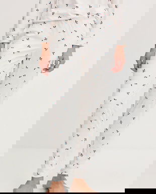 United Colors of Benetton pantaloni de pijama culoarea bej, 312W3F04T