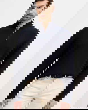 Paul Smith pulover de lână culoarea bleumarin, cu turtleneck, M1R-534Z-T02763