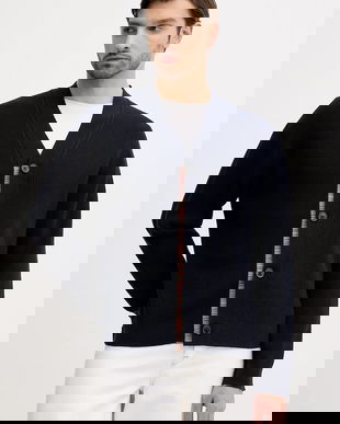 Paul Smith cardigan din lână culoarea bleumarin, M1R-531Z-T02763