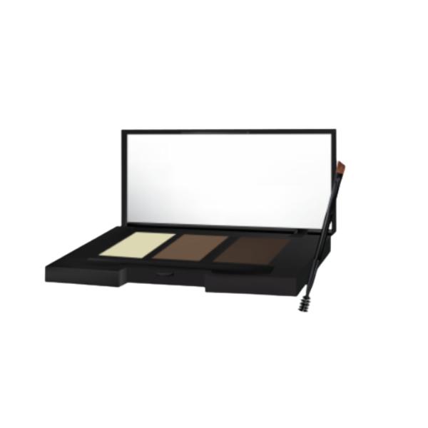 Kit pentru Sprancene -  Gerovital Beauty Brown Powder, 4.9 g