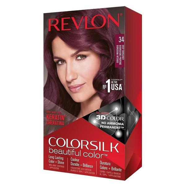 SHORT LIFE - Vopsea de Par Revlon - Colorsilk, nuanta 34 Deep Burgundy, 1 buc