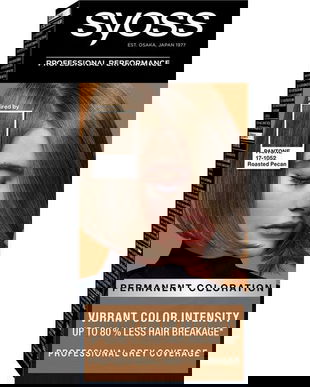 SHORT LIFE - Vopsea de Par Permanenta Inspirata de Pantone - Syoss Professional Performance Permanent Coloration Inspired by Pantone 17-1052, nuanta 6_66 Roasted Pecan