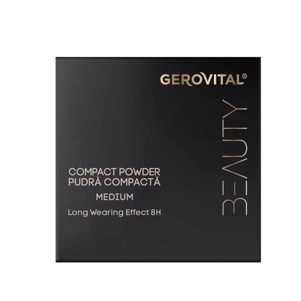 Pudra Compacta 8H - Gerovital Beauty Compact Powder, nuanta Medium, 9.5 g