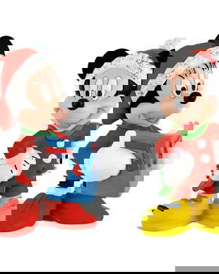 Set figurine: Minnie si Mickey. Craciun