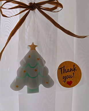Cadou de Crăciun  Săpun Brăduț Handmade cu Portocală Dulce & Pin