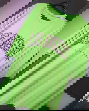 tricou verde Shein 3XL