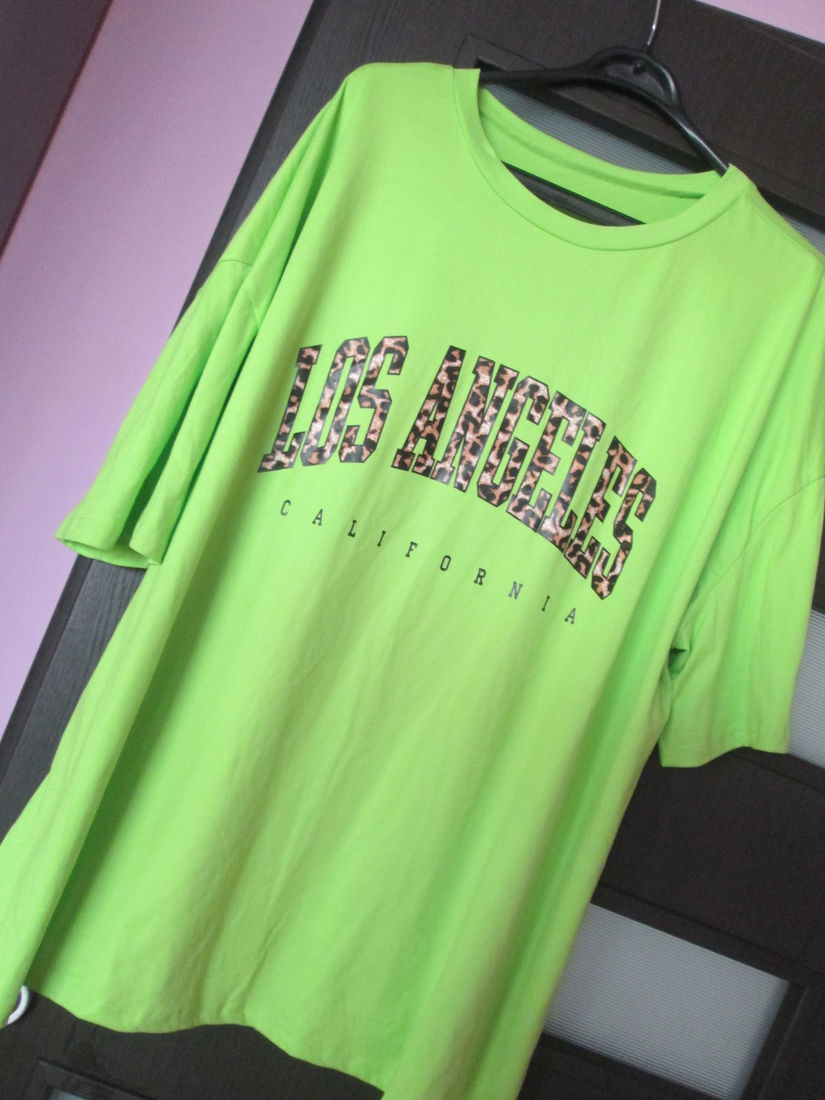 tricou verde Shein 3XL