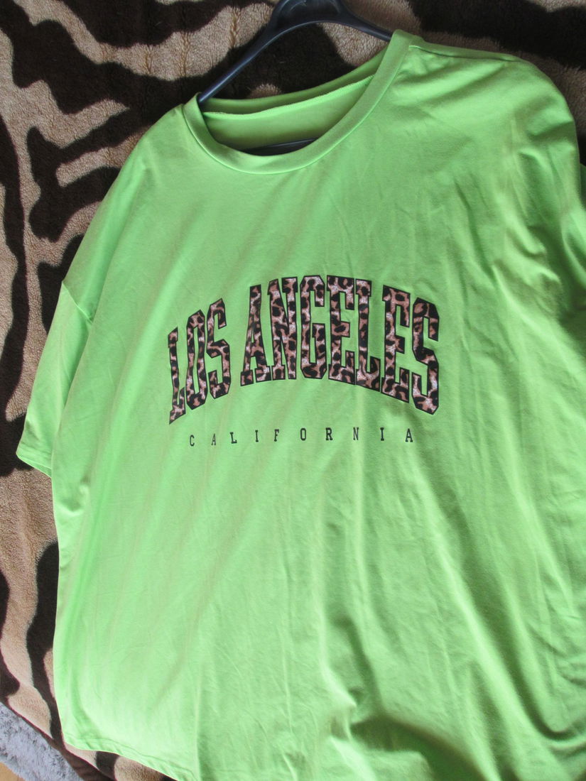 tricou verde Shein 3XL