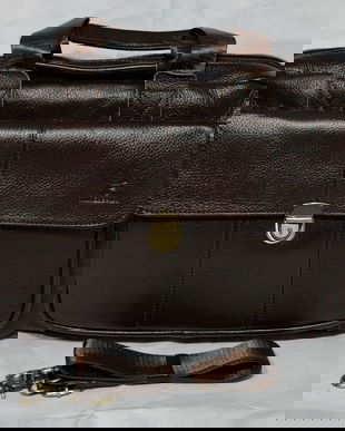 Geanta servieta unisex din piele  model 3