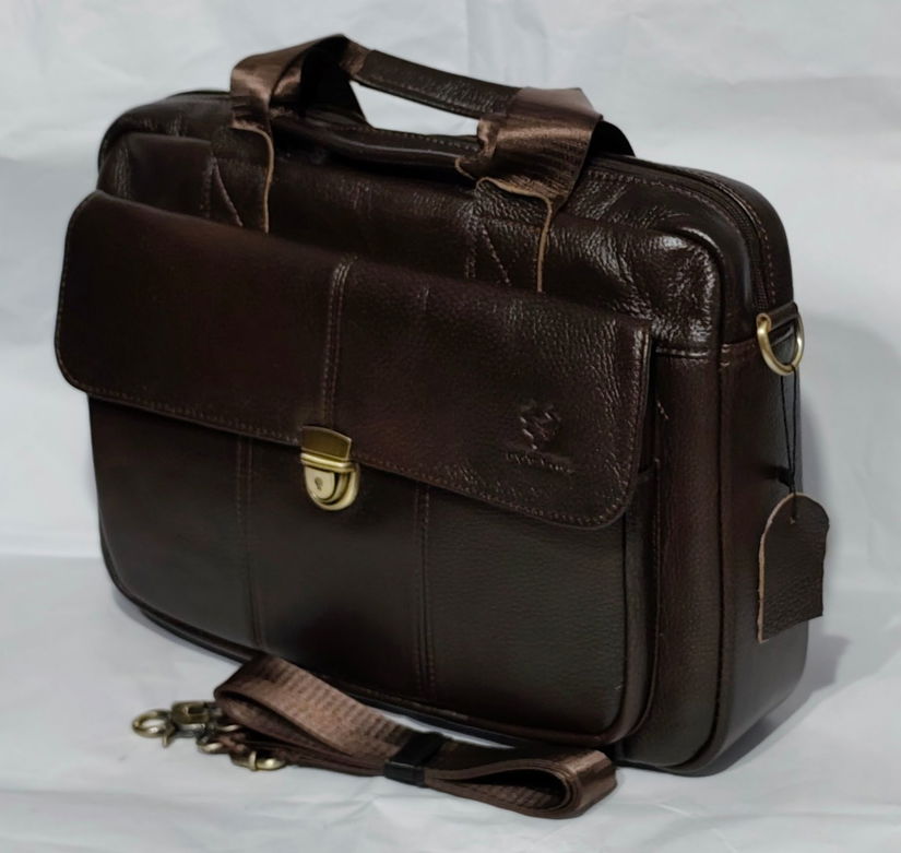 Geanta servieta unisex din piele model 3