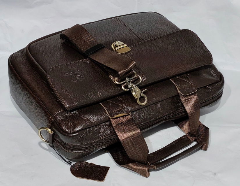 Geanta servieta unisex din piele model 3