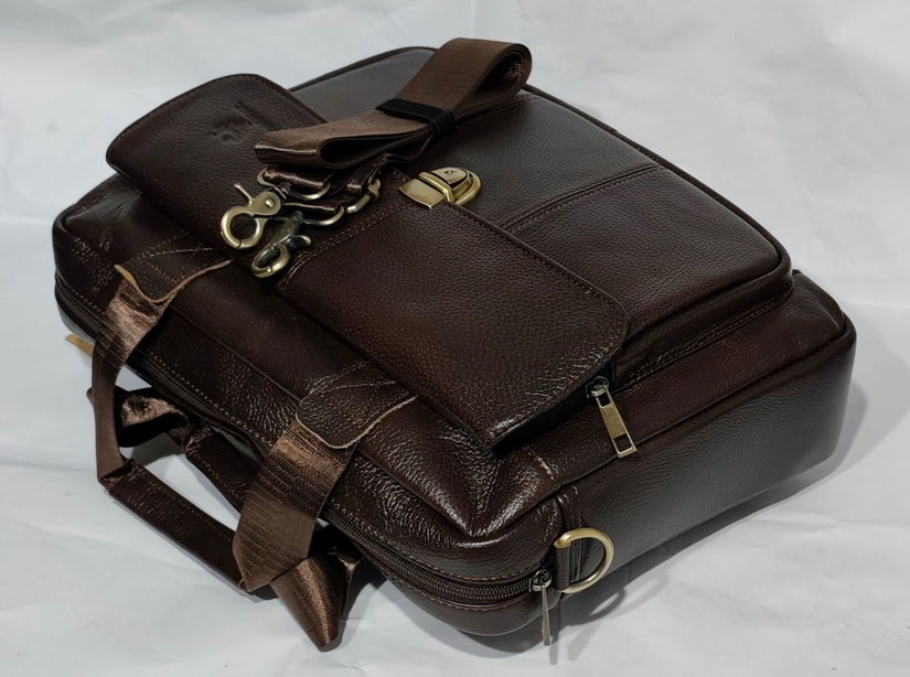 Geanta servieta unisex din piele model 3