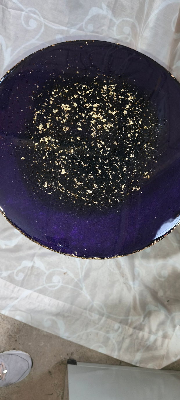 Masă din rășină GoldBlack(model unic)