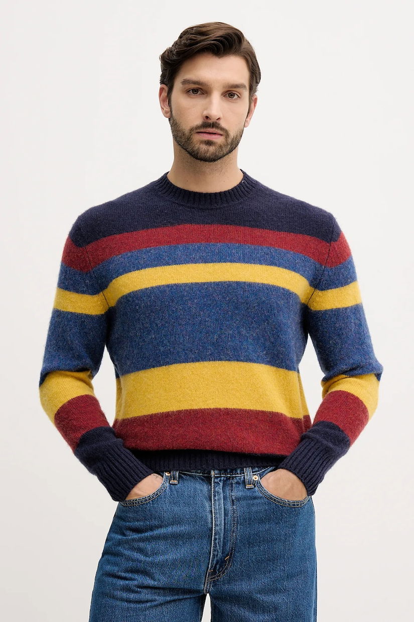 United Colors of Benetton pulover de lână culoarea bleumarin, 103MK10AR