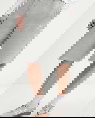 adidas Originals pantaloni scurți Essentials culoarea gri, melanj, JV6053