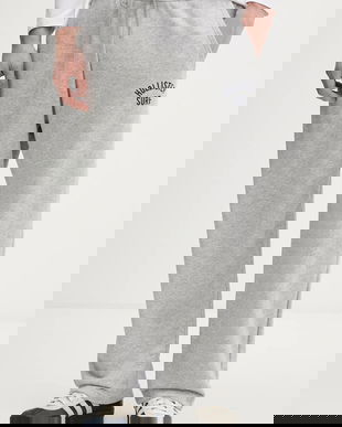 Hollister Co. pantaloni de trening culoarea gri, melanj, KI334-5170-133