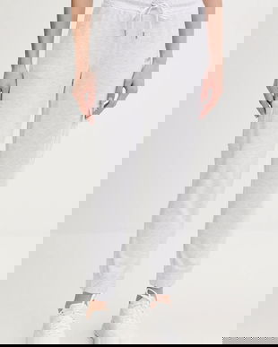 Dkny pantaloni de trening culoarea gri, melanj, DP6P3512