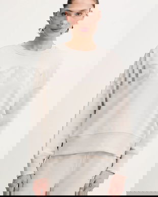 Dkny bluză culoarea bej, cu imprimeu, DP6T1561