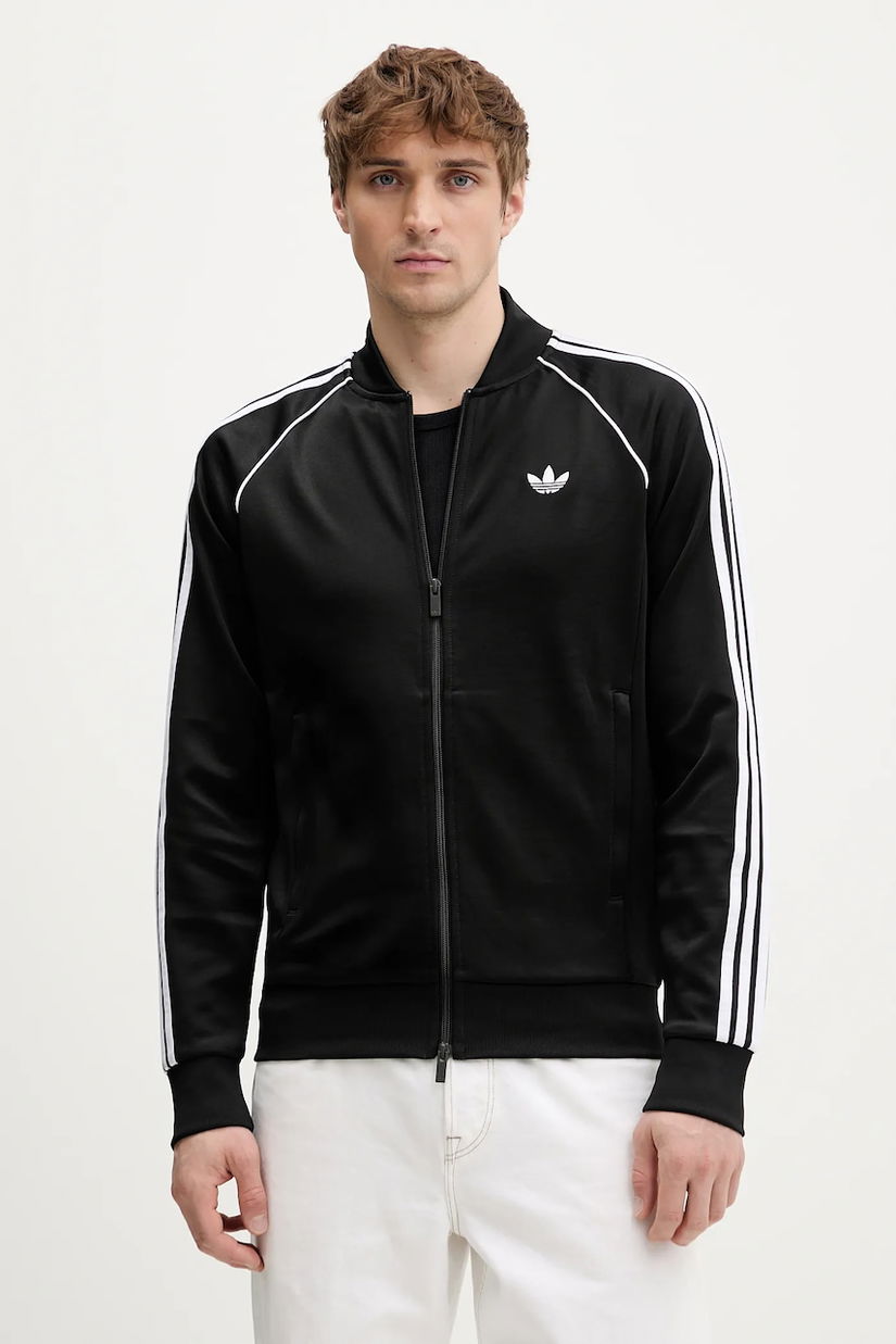 adidas Originals bluză culoarea negru, uni, KE3512