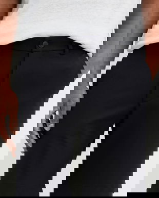 Les Deux pantaloni scurti barbati, culoarea albastru marin