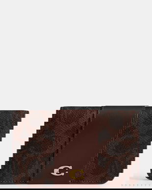 Coach portofel de piele culoarea roz, CR542